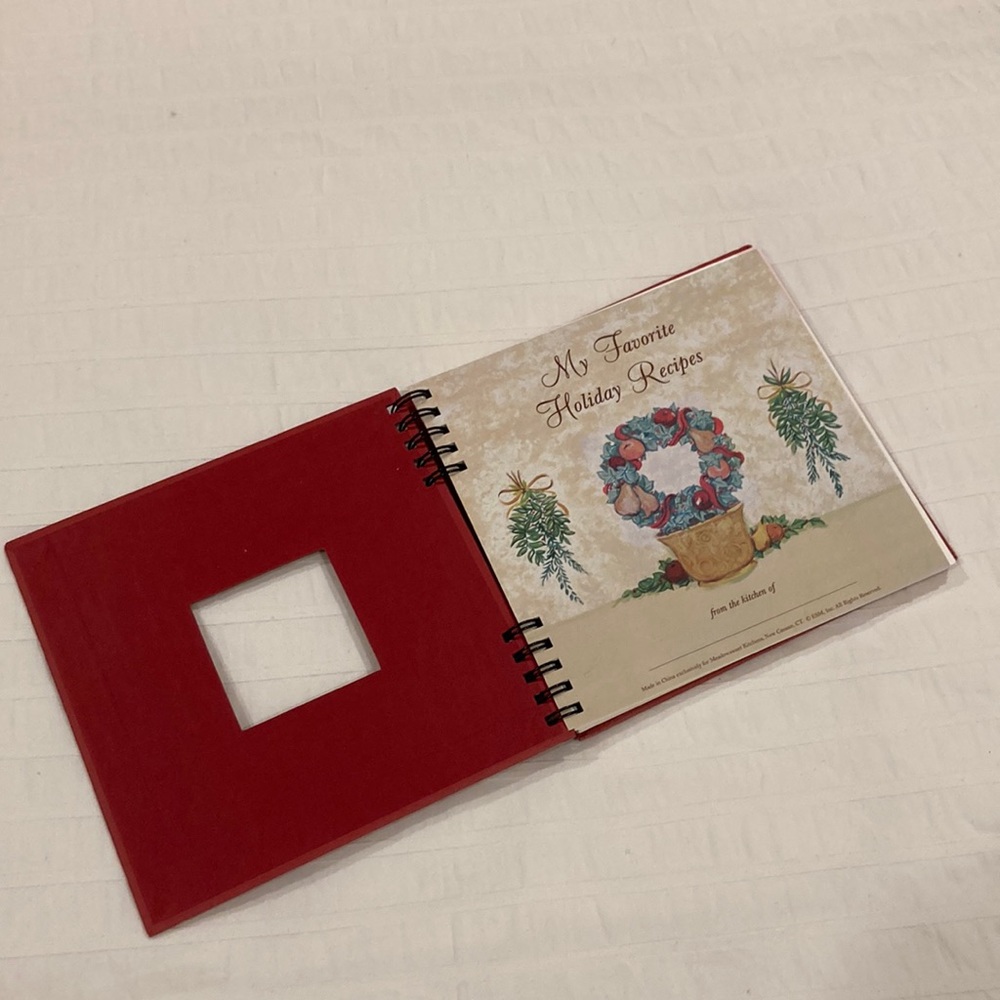 Holiday recipes journal by Meadow sweet kitchen